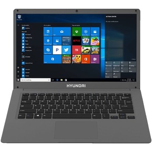 Hyundai HyBook 14.1&quot; Celeron Laptop, 8GB RAM, 128GB SSD, Front Webcam, RJ45, Windows 10 Home, WiFi, Space Grey