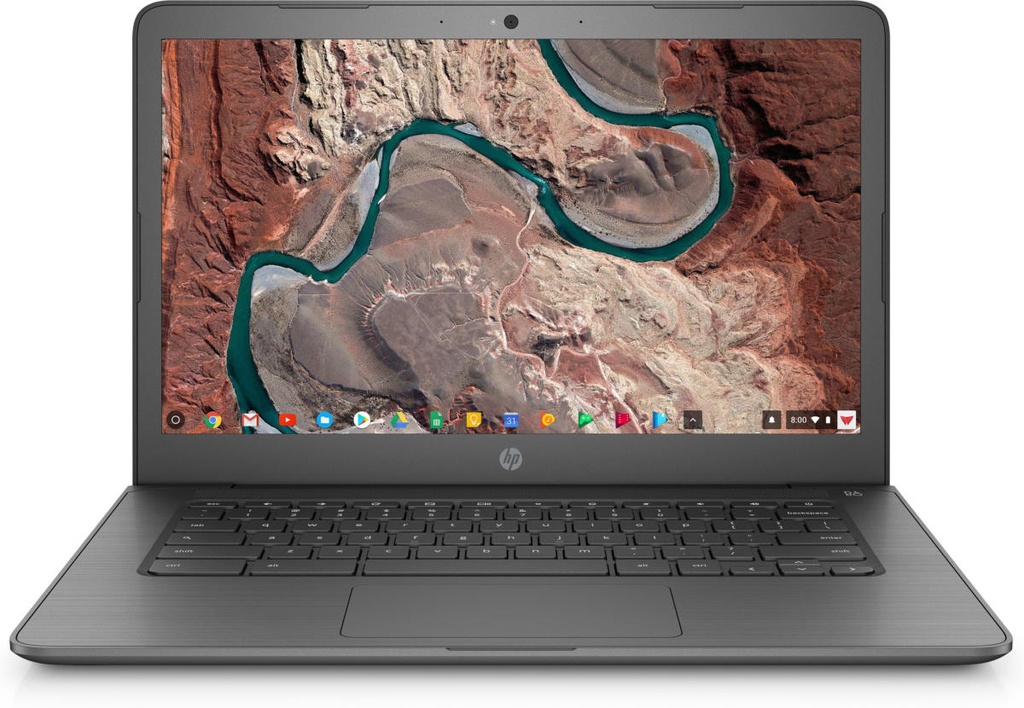 HP Chromebook  - 14&quot; touchscreen 1366 x 768 (HD) - Celeron N3350, 1.1 GHz - 4 GB RAM - 32 GB eMMC - Chrome OS - Gray - 14-ca061dx