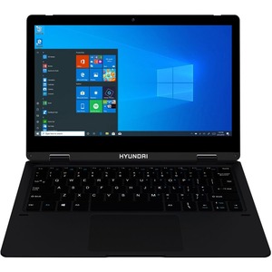 Hyundai HyFlip 11.6&quot; Celeron Laptop, 4GB RAM, 64GB Storage, Touch Screen, Windows 10 Pro, WiFi, Black