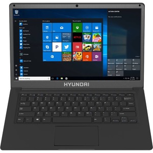 Hyundai Thinnote-A, 14.1&quot; Celeron Laptop, 4GB RAM, 64GB Storage, Expandable 2.5&quot; SATA HDD Slot, Windows 10 Pro, English - Space Gray