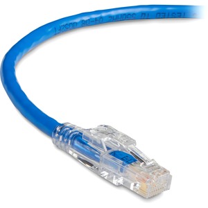 Black Box GigaBase 3 CAT5e 350-MHz Lockable Patch Cable (UTP), Blue, 5-ft. (1.5-m)