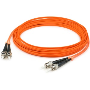 AddOn 8m ST (Male) to ST (Male) Orange OM1 Duplex Fiber OFNR (Riser-Rated) Patch Cable