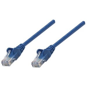 Intellinet Patch Cable, Cat6, UTP, 3', Blue