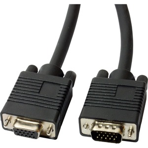 4XEM 15FT High Resolution Coax M/F VGA Extension Cable