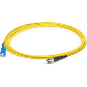 AddOn 5m SC (Male) to ST (Male) Yellow OS1 Simplex Fiber OFNR (Riser-Rated) Patch Cable