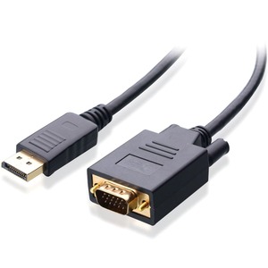 4XEM 6Ft DisplayPort To VGA M/M Adapter Cable