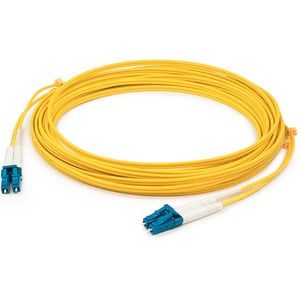 AddOn 0.5m LC (Male) to LC (Male) Yellow OS1 Simplex Fiber OFNR (Riser-Rated) Patch Cable