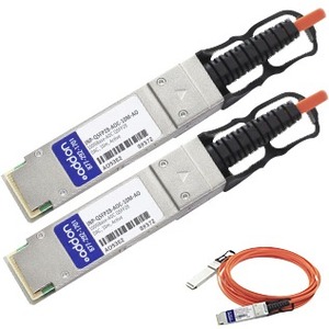 AddOn Cisco QSFP-H40G-AOC15M to Mellanox MC2210310-015 Compatible TAA Compliant 40GBase-AOC QSFP+ to QSFP+ Direct Attach Cable (850nm, MMF, 15m)