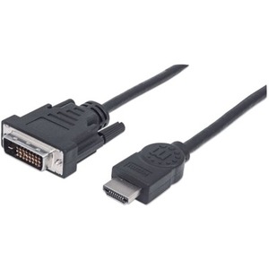 Manhattan HDMI to DVI-D Dual Link Cable, 6', Black