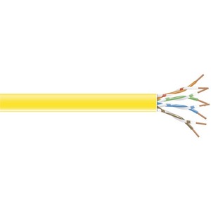 Black Box CAT6 Value Line Solid Bulk Cable, CM, 1000-ft. (304.8-m), Yellow