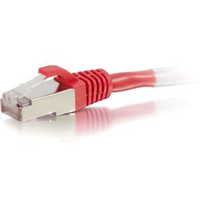 C2G-10ft Cat6 Snagless Shielded (STP) Network Patch Cable - Red