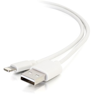 C2G 1m USB A to Lightning Cable - Charging Cable - iPhone Cable - 3ft White