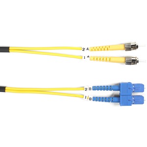 Black Box Single-Mode Value Line Patch Cable, ST-SC, 1-m (3.2-ft.)