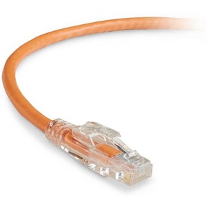 Black Box GigaTrue 3 CAT6 550-MHz Lockable Patch Cable (UTP), Orange, 10-ft. (3.0-m)