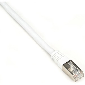 Black Box Cat6 250-MHz Shielded, Stranded Cable SSTP (PIMF), PVC, White, 5-ft. (1.5-m)