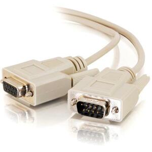 C2G 50ft DB9 M/F Extension Cable - Beige