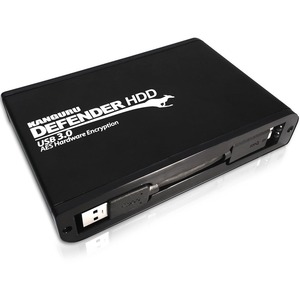 [KDH3B-4T/NEW] Kanguru Defender HDD Hardware Encrypted Secure USB3.0 External Hard Drive, 4T