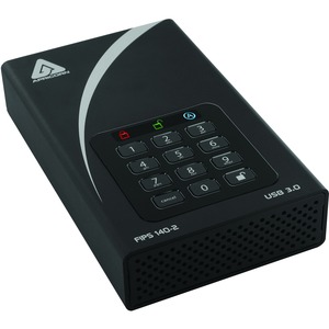 [ADT-3PL256F-12TB/NEW] Apricorn Aegis Padlock DT FIPS ADT-3PL256F-12TB 12 TB External Hard Drive - Desktop - TAA Compliant