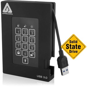 [A25-3PL256-S4000F/NEW] Apricorn Aegis Padlock Fortress A25-3PL256-S4000F 4 TB External Solid State Drive - Portable