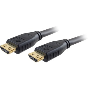 [HD-HD-12PROBLK/NEW] Comprehensive Pro AV/IT High Speed HDMI Cable with ProGrip, SureLength, CL3- Jet Black 12ft