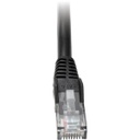 Tripp Lite 2ft Cat6 Gigabit Snagless Molded Patch Cable RJ45 M/M Black 2'