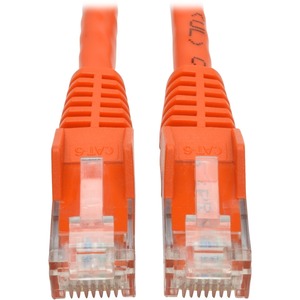 [N201-015-OR/NEW] Tripp Lite 15ft Cat6 Snagless Molded Patch Cable UTP Orange RJ45 M/M 15'