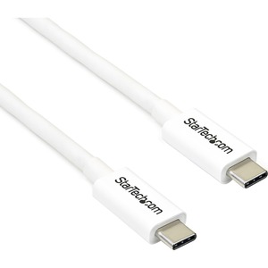 [TBLT3MM2MW/NEW] StarTech.com 2m Thunderbolt 3 Cable - 20Gbps - White - Thunderbolt / USB-C / DisplayPort Compatible - Thunderbolt 3 USB-C Cable