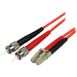 [50FIBLCST10/NEW] StarTech.com 10m Fiber Optic Cable - Multimode Duplex 50/125 - LSZH - LC/ST - OM2 - LC to ST Fiber Patch Cable