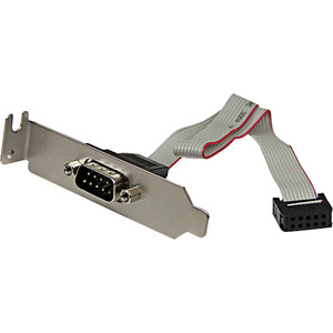 [PLATE9MLP/NEW] StarTech.com 9 Pin Serial Male to 10 Pin Motherboard Header LP Slot Plate