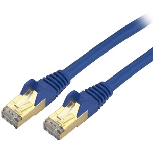 [C6ASPAT5BL/NEW] StarTech.com 5ft Blue Cat6a Shielded Patch Cable - Cat6a Ethernet Cable - 5 ft Cat 6a STP Cable - Snagless RJ45 Ethernet Cord