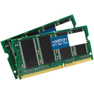 [AA1333D3S9K2/4G/NEW] AddOn AA1333D3S9/2G x2 JEDEC Standard 4GB (2x2GB) DDR3-1333MHz Unbuffered Dual Rank 1.5V 204-pin CL9 SODIMM