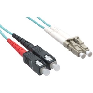 [LCSCOM4MD5M-AX/NEW] Axiom LC/SC Multimode Duplex OM4 50/125 Fiber Optic Cable 5m