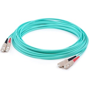 [ADD-SC-SC-30M5OM4/NEW] AddOn 30m SC (Male) to SC (Male) Aqua OM4 Duplex Fiber OFNR (Riser-Rated) Patch Cable