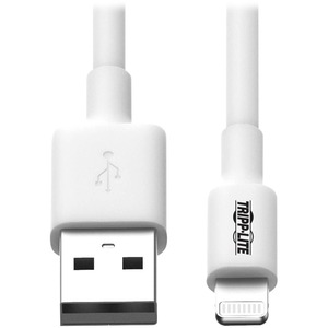 [M100-010-WH/NEW] Tripp Lite 10ft Lightning USB/Sync Charge Cable for Apple Iphone / Ipad White 10'