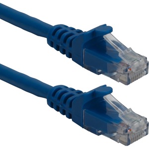 [CC715A-07BL/NEW] QVS 7ft CAT6A 10Gigabit Ethernet Blue Patch Cord