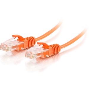 [01176/NEW] C2G 3ft Cat6 Snagless Unshielded (UTP) Slim Ethernet Network Patch Cable - Orange