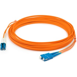 [ADD-SC-LC-2M6MMF/NEW] AddOn 2m LC (Male) to SC (Male) Orange OM1 Duplex Fiber OFNR (Riser-Rated) Patch Cable