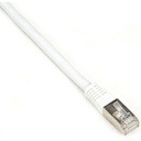 Black Box Cat6 250-MHz Shielded, Stranded Cable SSTP (PIMF), PVC, White, 10-ft. (3.0-m)