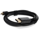 AddOn 6ft Mini-DisplayPort Male to DisplayPort Male Black Adapter Cable