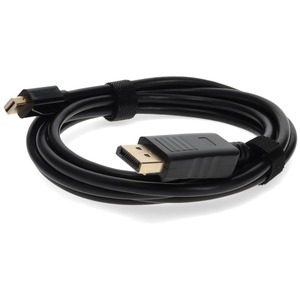 [MINIDP2DPMM6/NEW] AddOn 6ft Mini-DisplayPort Male to DisplayPort Male Black Adapter Cable