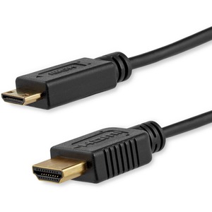 [HDMIACMM6S/NEW] StarTech.com 6 ft Slim High Speed HDMI Cable with Ethernet - HDMI to HDMI Mini M/M