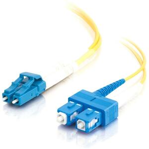 [26260/NEW] C2G 2m LC-SC 9/125 Duplex Single Mode OS2 Fiber Cable - Yellow - 6ft