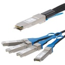 StarTech.com 1m 3.3 ft QSFP+ Breakout Cable - QSFP+ to 4 SFP+ - QSFP to SFP+ Breakout Cable - 40G DAC Cable - Passive Twinax Cable