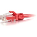 C2G-1ft Cat5e Snagless Unshielded (UTP) Network Patch Cable - Red