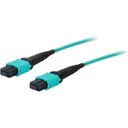 AddOn 25m MPO (Female) to MPO (Female) 12-strand Aqua OM4 Straight Fiber OFNR (Riser-Rated) Patch Cable