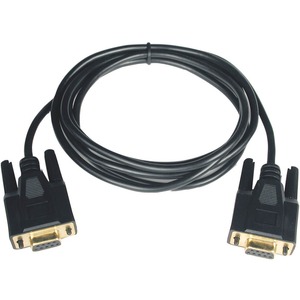 [P450-006/NEW] Tripp Lite 6ft Null Modem Serial DB9 RS232 Cable Adapter Gold F/F 6'