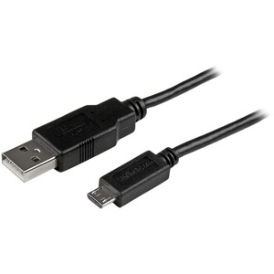 [USBAUB6BK/NEW] StarTech.com 6 ft Mobile Charge Sync USB to Slim Micro USB Cable for Smartphones and Tablets - A to Micro B M/M