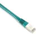 Black Box Cat6 400-MHz, Shielded, Solid Backbone Cable (FTP), PVC, Green, 20-ft. (6.1-m)