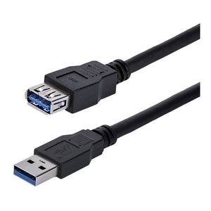 [USB3SEXT1MBK/NEW] StarTech.com 1m Black SuperSpeed USB 3.0 Extension Cable A to A - M/F