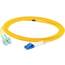 AddOn 3m ALC (Male) to ASC (Male) Yellow OS1 Duplex Fiber OFNR (Riser-Rated) Patch Cable